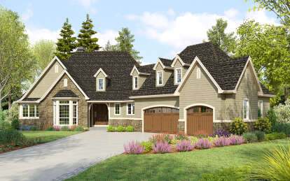 Craftsman House Plan #2559-00998 Elevation Photo