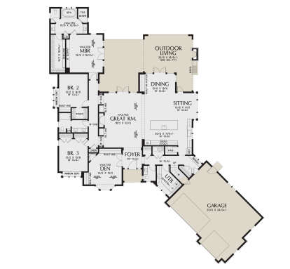 Main Floor  for House Plan #2559-00998
