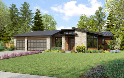 Contemporary House Plan #2559-00999 Elevation Photo