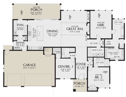 Main Floor  for House Plan #2559-00999