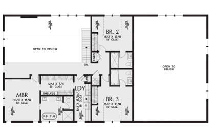 Second Floor for House Plan #2559-01002