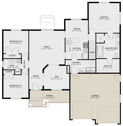 Main Floor  for House Plan #2802-00247