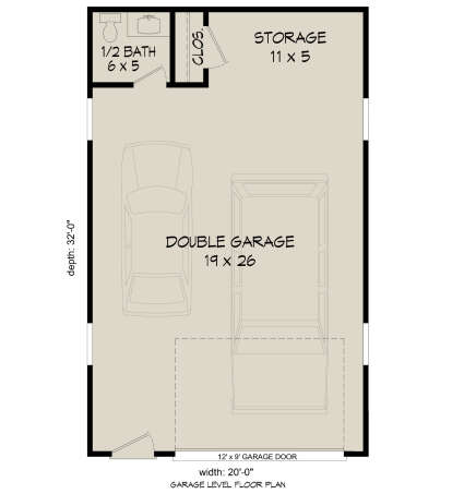 Garage Floor for House Plan #940-00875