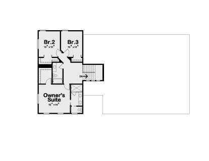 Second Floor for House Plan #402-01807