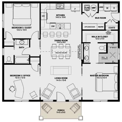 Main Floor  for House Plan #2699-00037