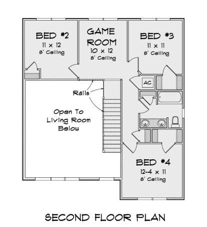Second Floor for House Plan #4848-00396