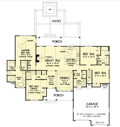 Main Floor  for House Plan #2865-00400