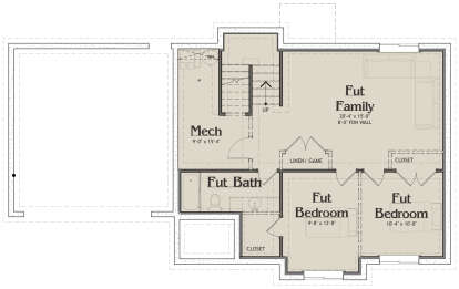 Basement for House Plan #6785-00009