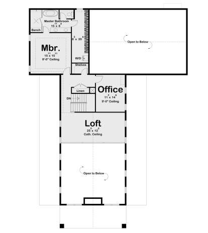 Second Floor for House Plan #963-00838