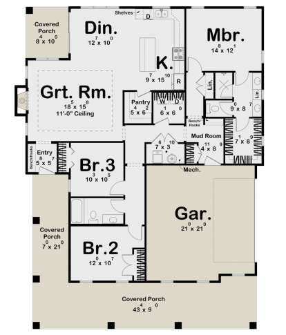 Main Floor  for House Plan #963-00840