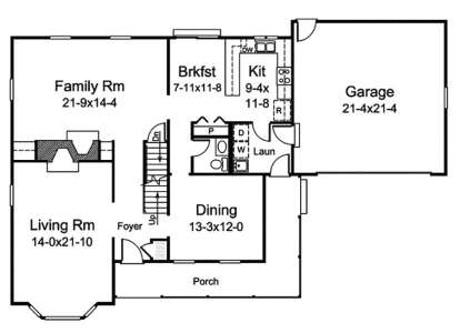 Main Floor  for House Plan #5633-00436