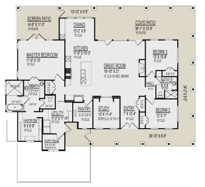 Main Floor  for House Plan #9300-00003