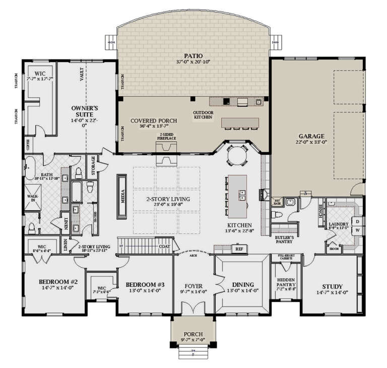 House Plan House Plan #29878 Drawing 1