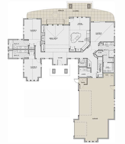 Main Floor for House Plan #5829-00040