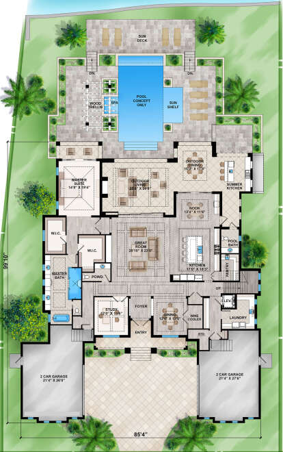 Main Floor  for House Plan #207-00118