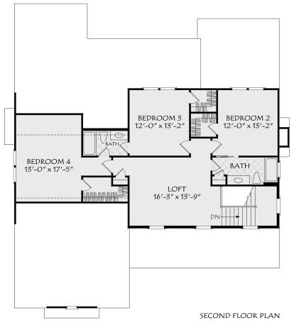 Second Floor for House Plan #8594-00482