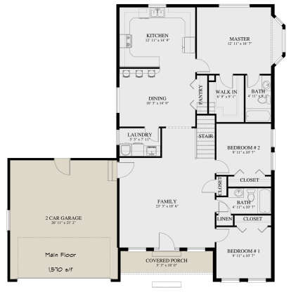 Main Floor  for House Plan #2802-00249
