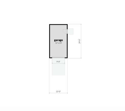 Garage Floor for House Plan #028-00205