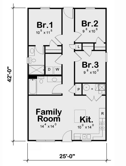 Main Floor for House Plan #402-01809
