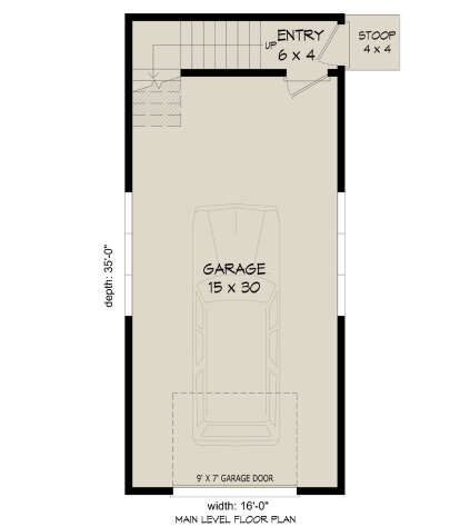 Garage Floor for House Plan #940-00908