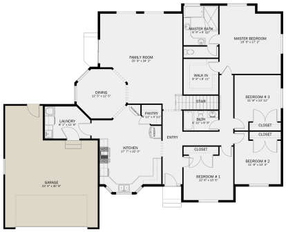Main Floor  for House Plan #2802-00254