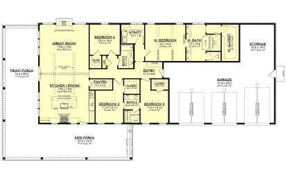 Main Floor  for House Plan #041-00343