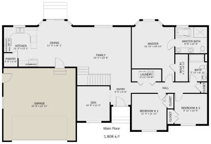 Main Floor  for House Plan #2802-00255