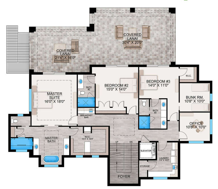 House Plan House Plan #29969 Drawing 2