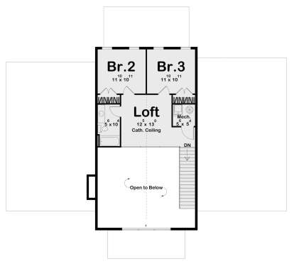 Floorplan 2 for House Plan #963-00858