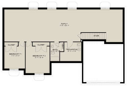 Basement for House Plan #2802-00261