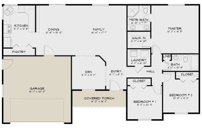 Main Floor  for House Plan #2802-00262
