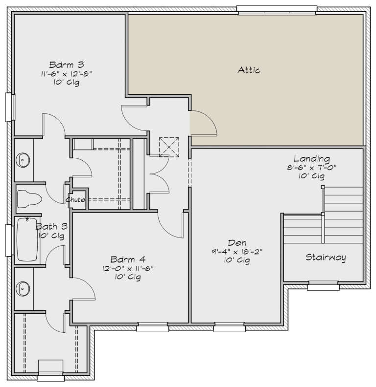House Plan House Plan #30006 Drawing 2