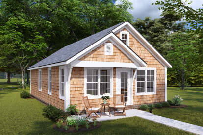 Cottage House Plan #4848-00400 Elevation Photo