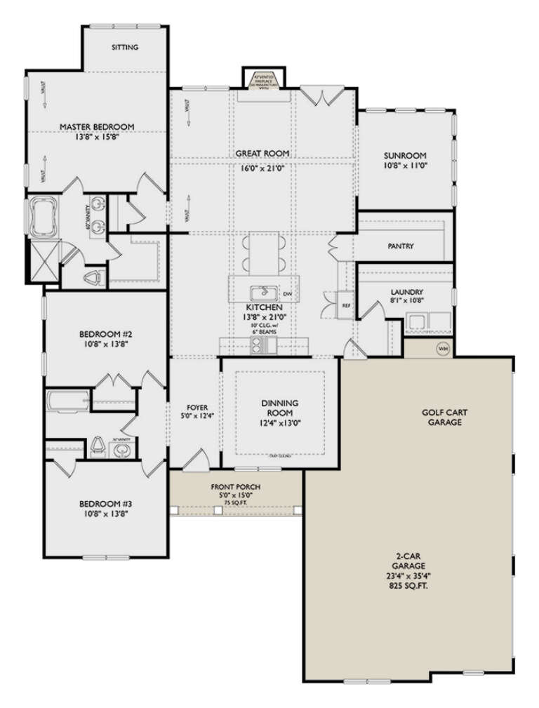 House Plan House Plan #30035 Drawing 1