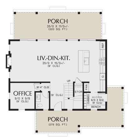 Main Floor  for House Plan #2559-01016