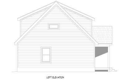 Cabin House Plan #940-00926 Elevation Photo