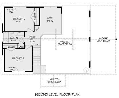 Second Floor for House Plan #940-00926