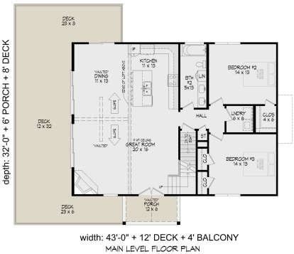 Main Floor  for House Plan #940-00932