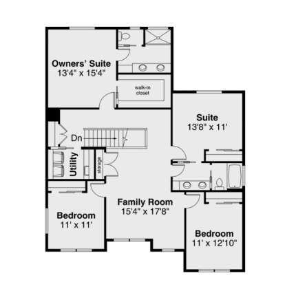 Second Floor for House Plan #035-01077