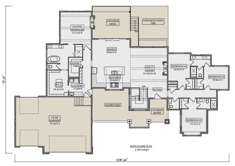 House Plan House Plan #30126 Drawing 1