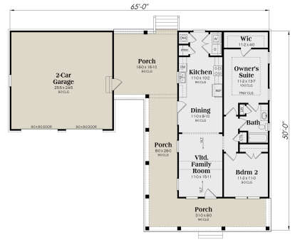 Main Floor  for House Plan #009-00384