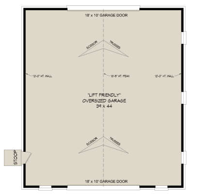 Garage Floor for House Plan #940-00951