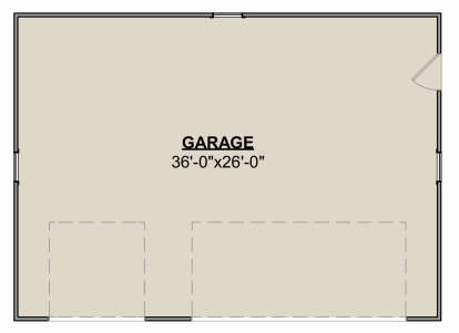 Garage Floor for House Plan #1462-00090