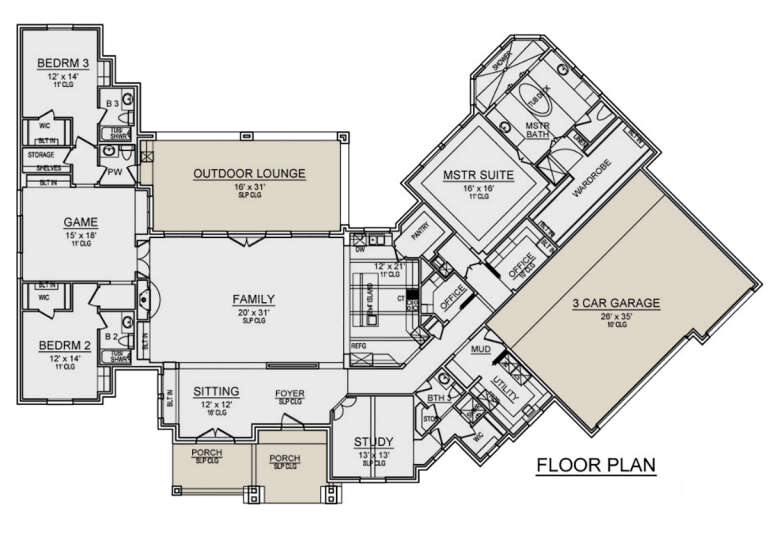 House Plan House Plan #30230 Drawing 1