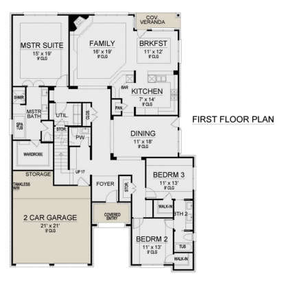 Main Floor  for House Plan #5445-00522