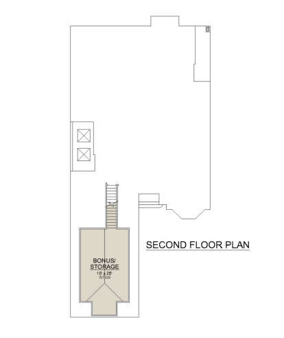 Bonus Room for House Plan #5445-00524