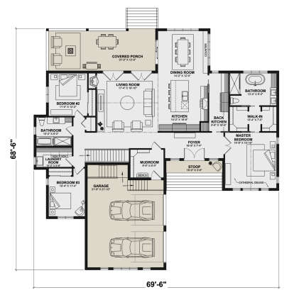 Main Floor  for House Plan #034-01318