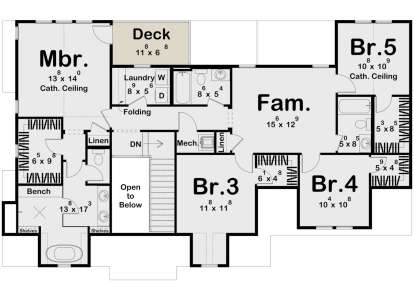 Second Floor for House Plan #963-00872