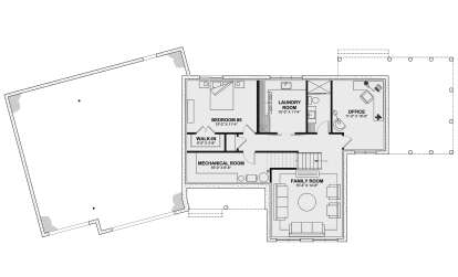 Basement for House Plan #034-01327