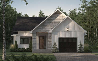 Modern Farmhouse House Plan #034-01340 Elevation Photo